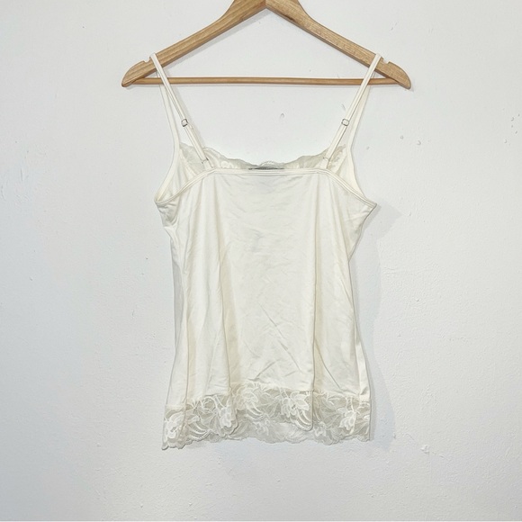 White House Black Market off white lace layering tank top - Picture 8 of 11